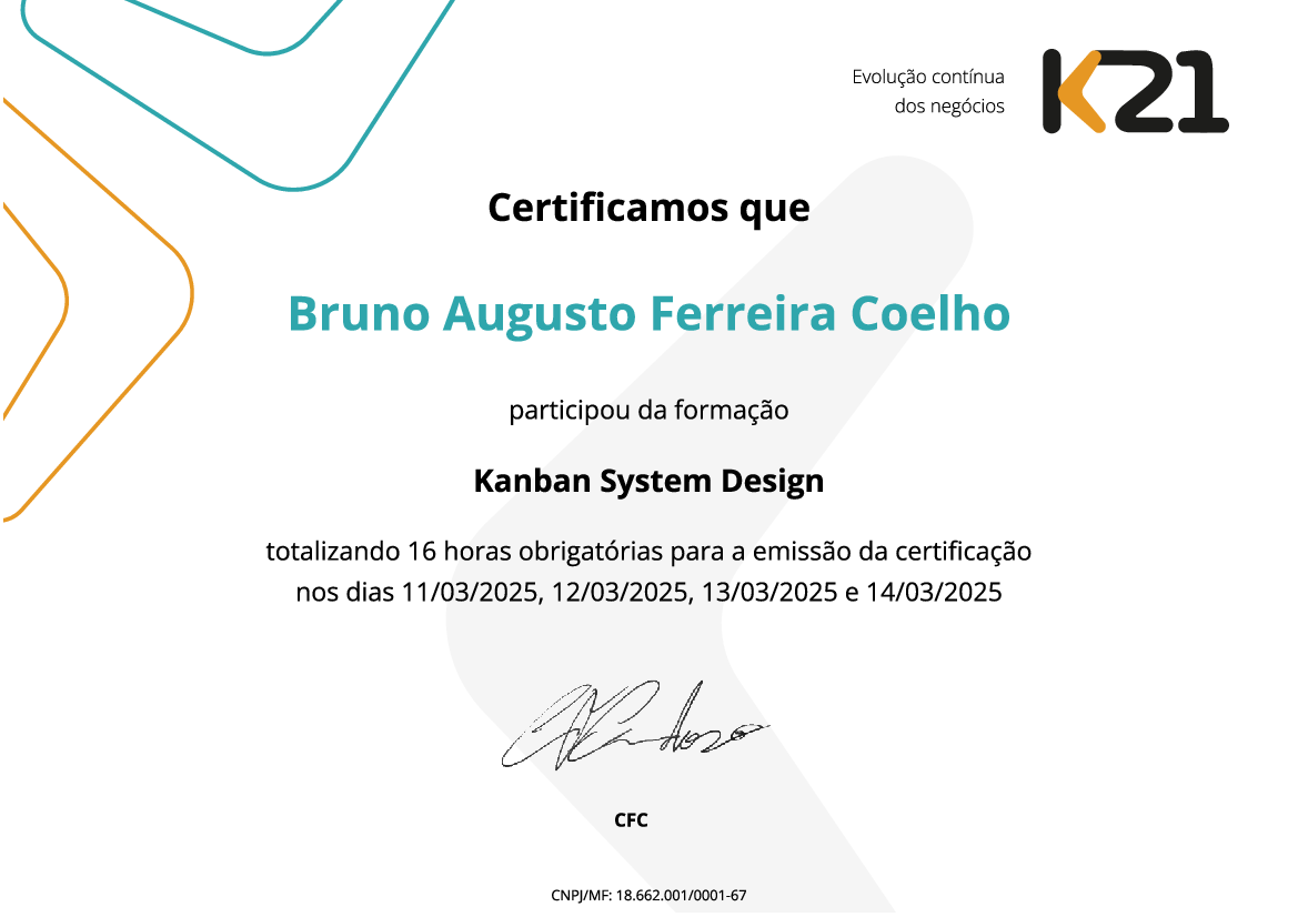 Certificado K21